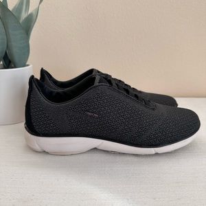 GEOX Black Textile Breathable Slip On Sneakers Women’s US10 UK7